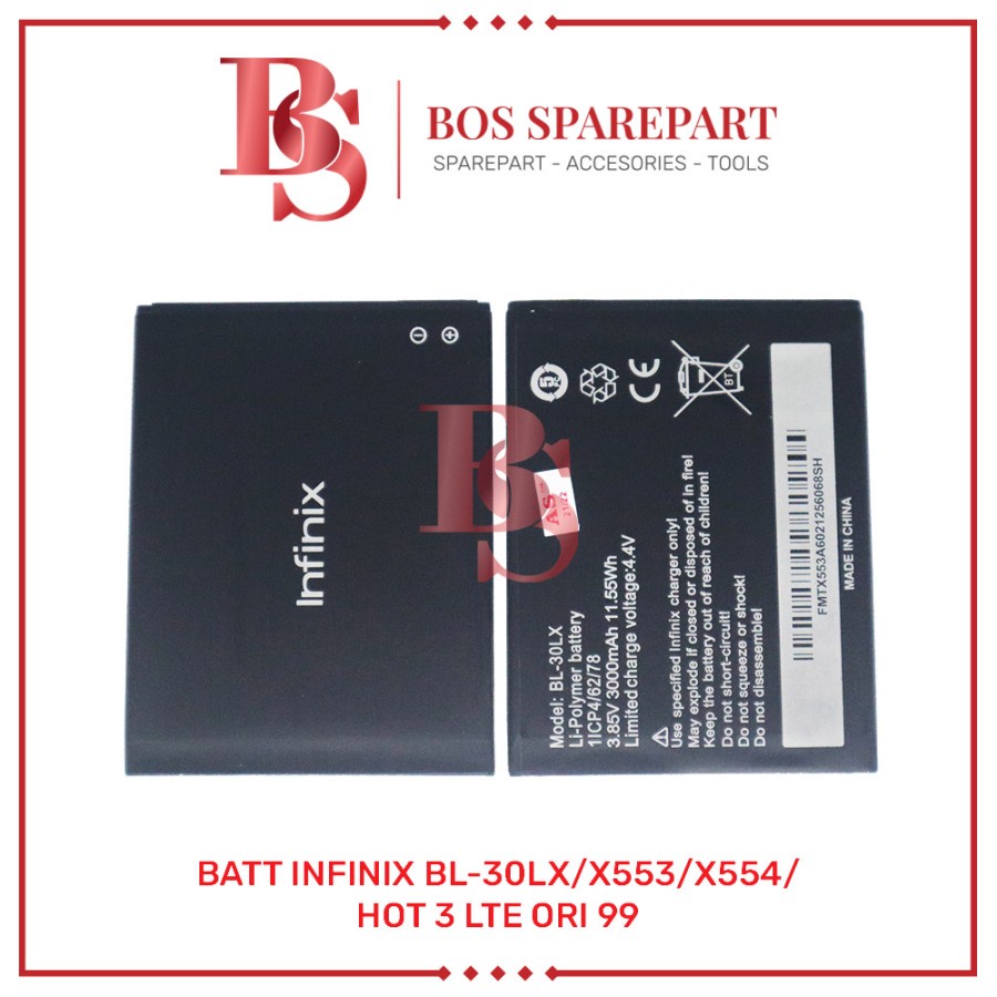 BATTERY INFINIX BL-30LX X553 X554 HOT 3 LTE ORI 99