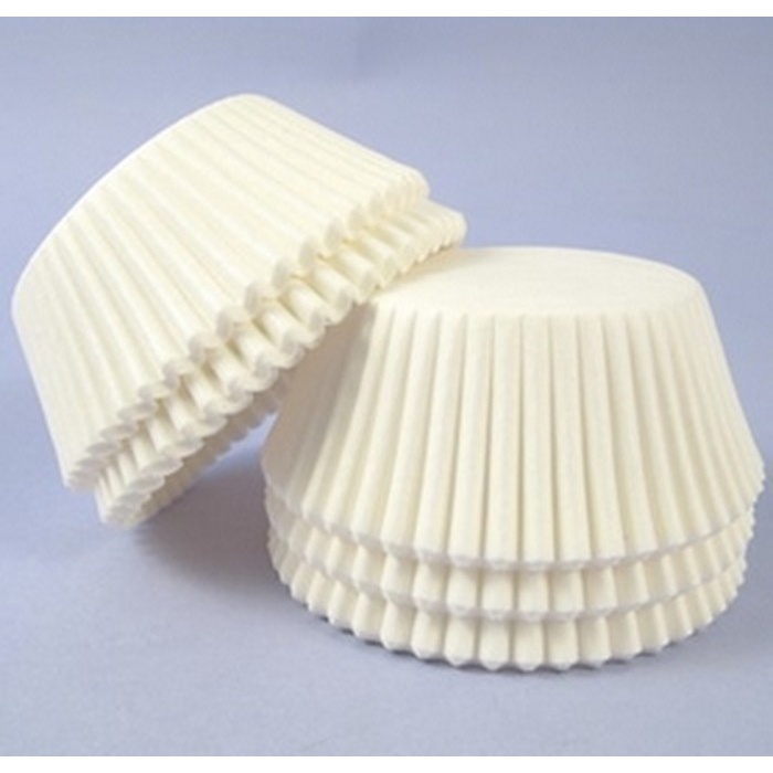 

Cake Cases mini WHITE Putih Tempat Kertas Nastar 5,5 cm 55 mm isi 1000