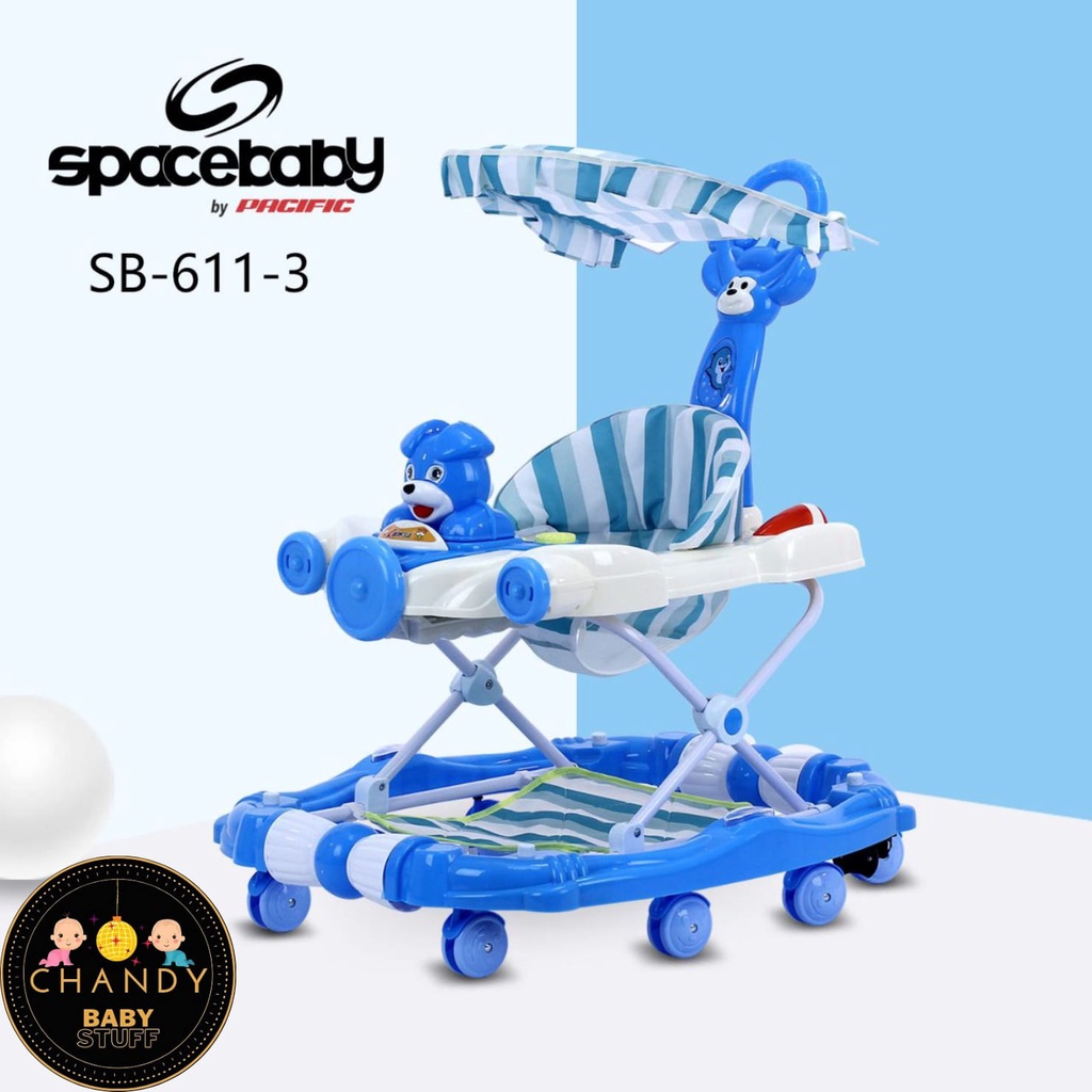 BABY WALKER SPACE BABY SB 611-3 ADA REM DAN BISA AYUN