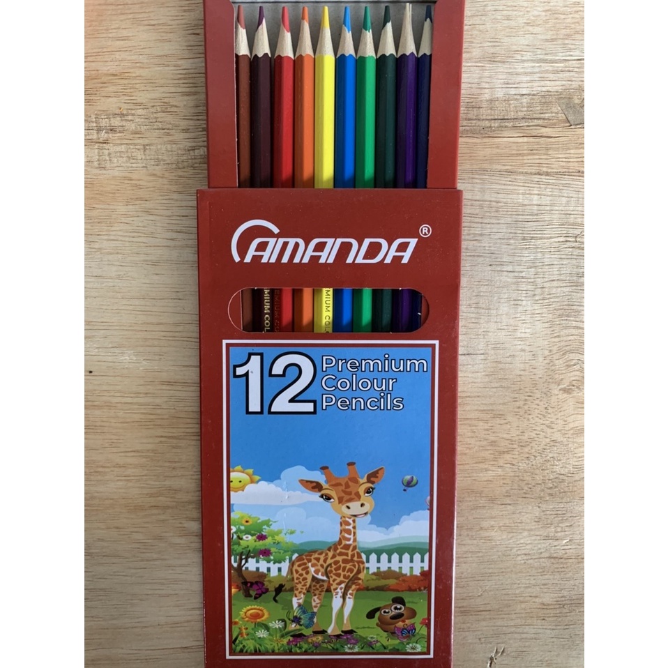 Color Pencil | Pensil Warna | Pulas 12 Warna Amanda panjang