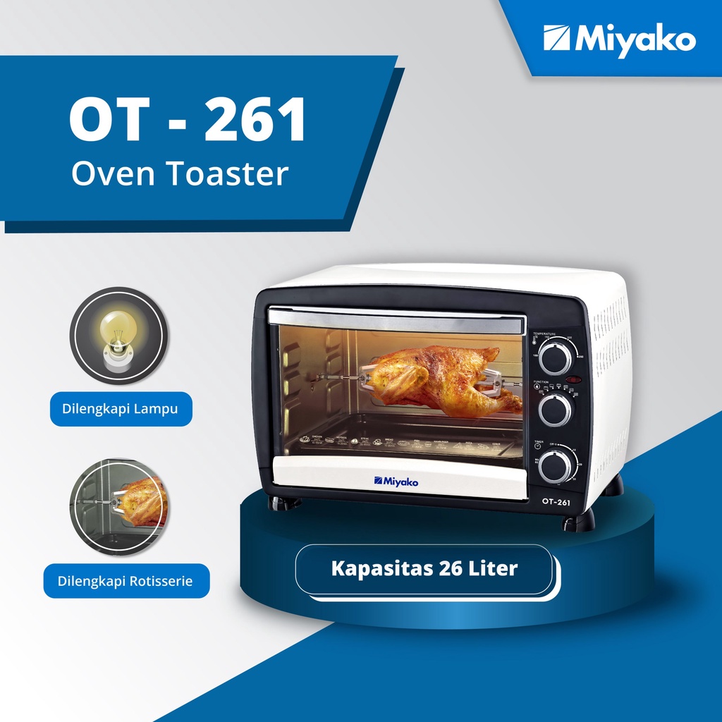 MIYAKO Oven 26 Liter Toaster - OT 261
