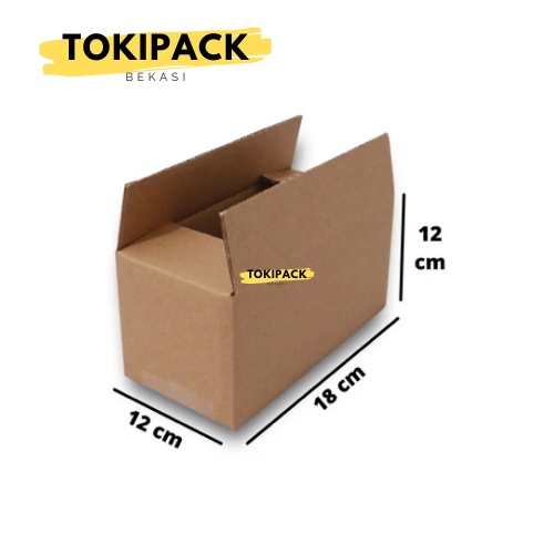 

Box Kardus Packing Olshop 18 x 12 x 12cm Tebal Kokoh -- Tokipack MB02