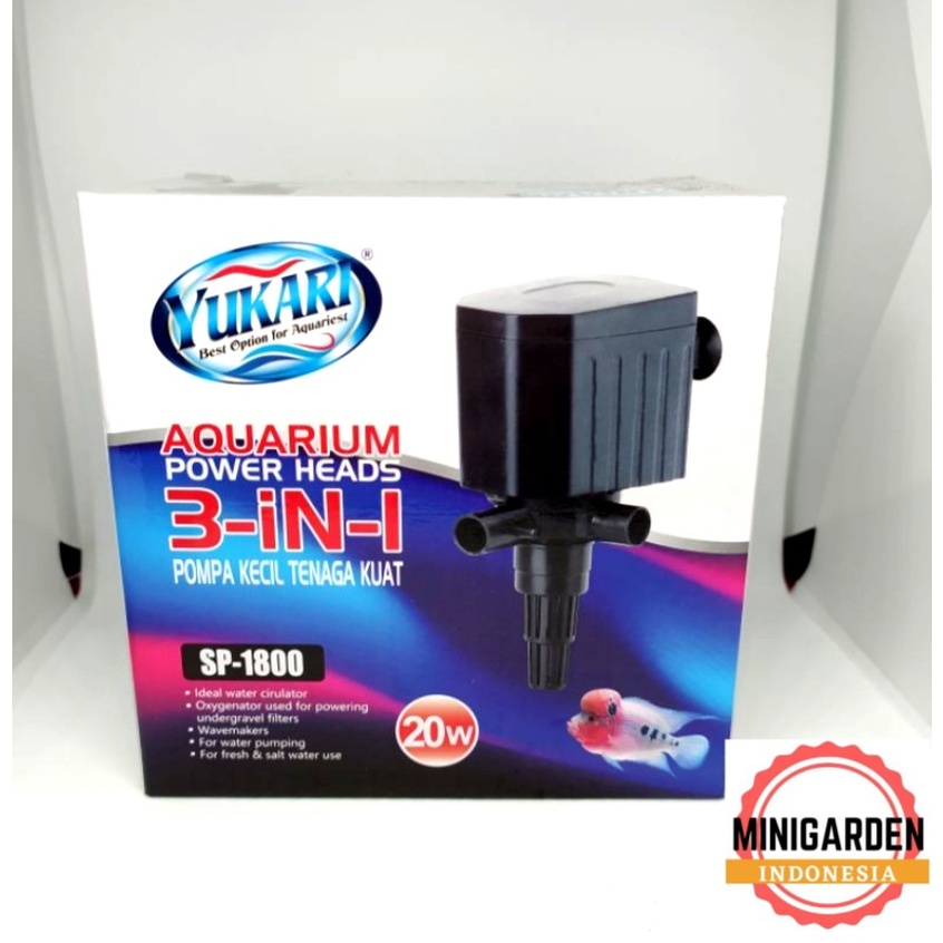 YUKARI SP 1800 POWER HEADS 3IN1 POMPA AIR CELUP AQUARIUM HIDROPONIK