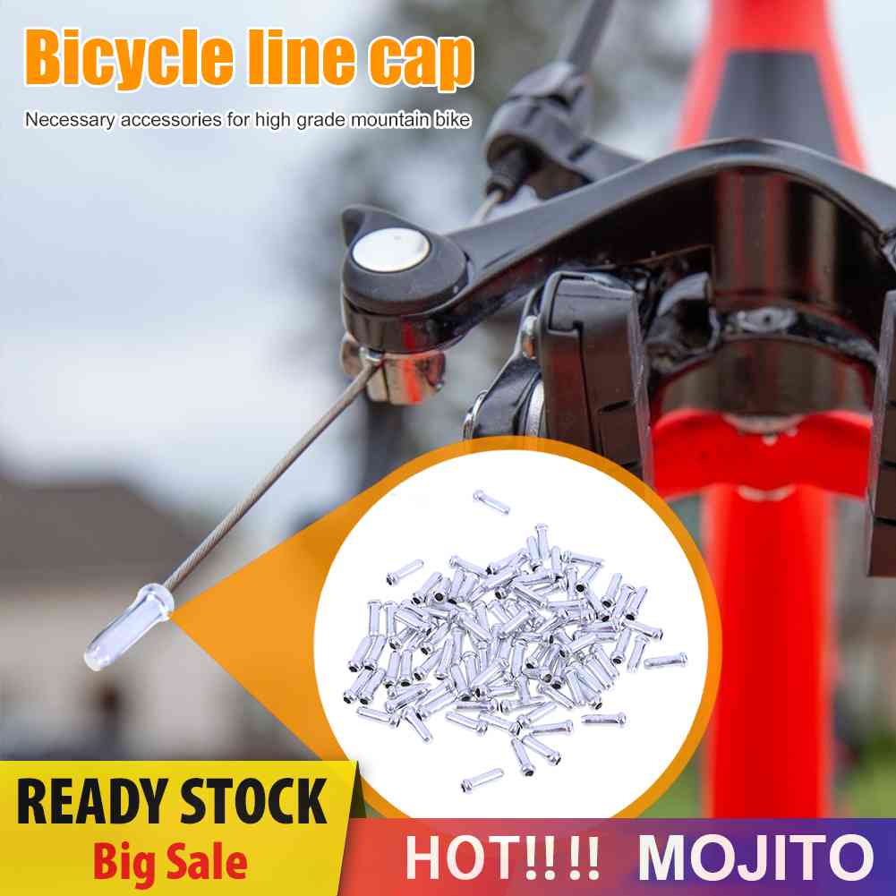 200pcs Tutup Ujung Kabel Rem Sepeda Bahan Aluminum