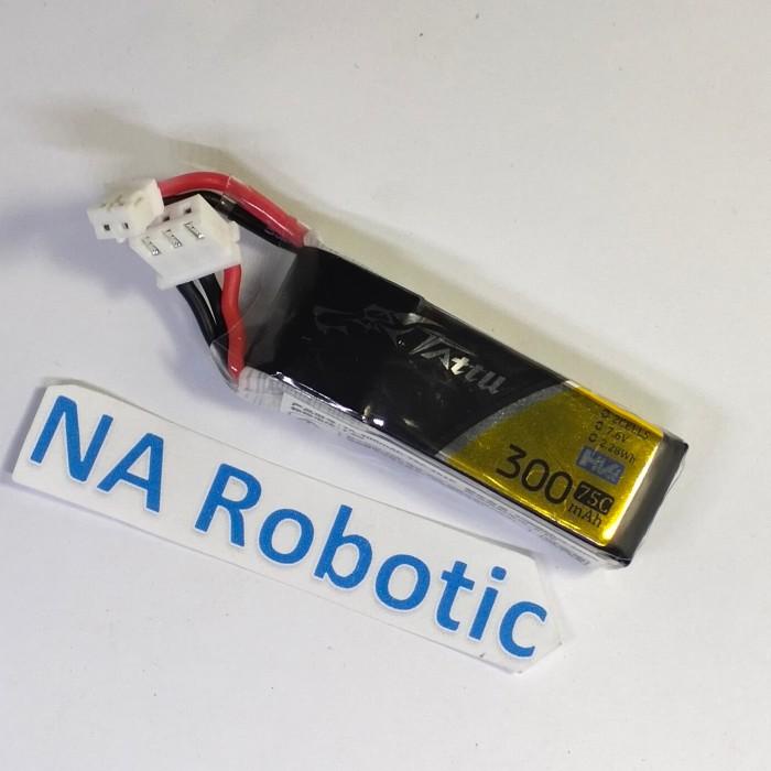 Baterai Lipo Tattu 300mAh 2S 75C 7.6V HV