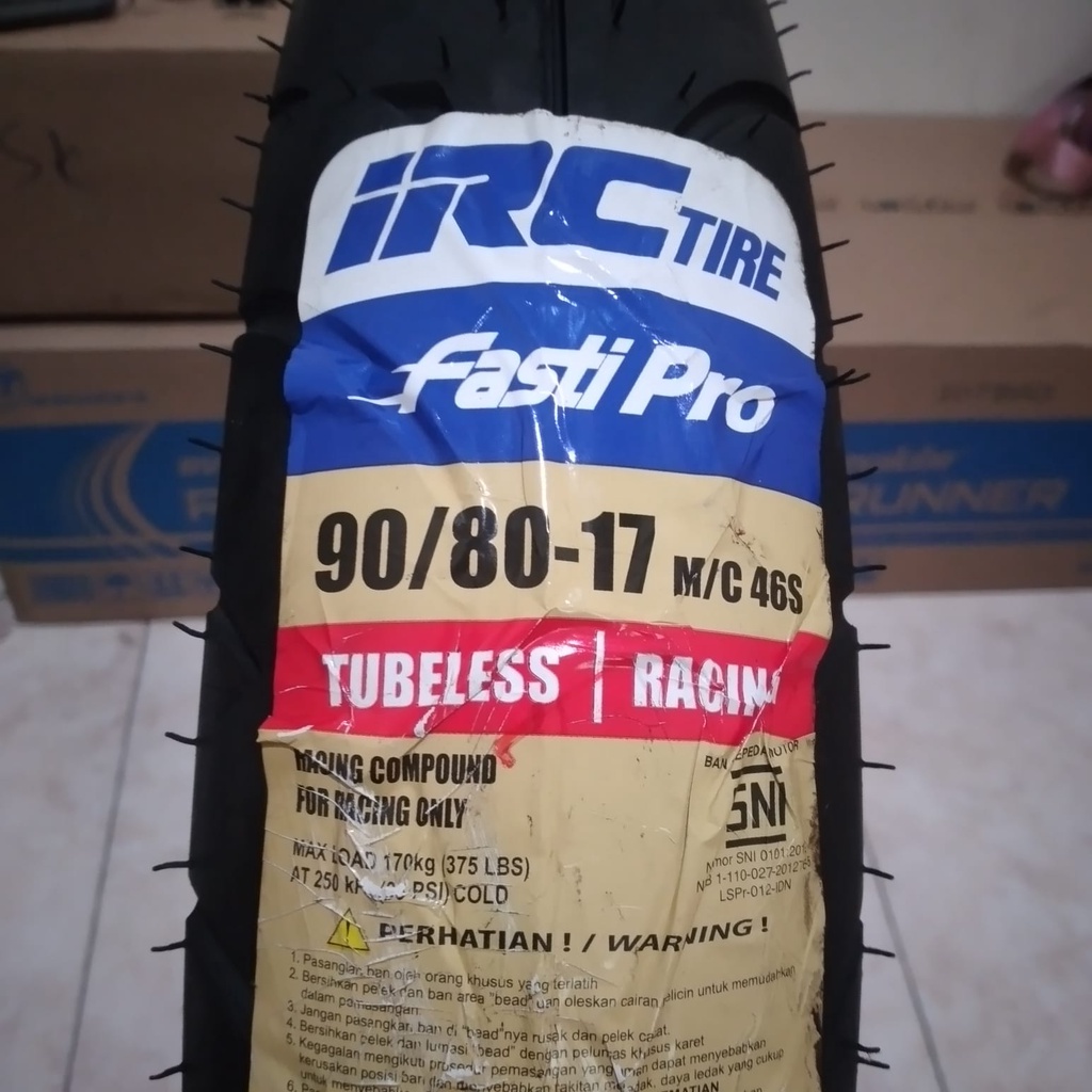 BAN IRC FASTI PRO 90/80-17 TUBELESS