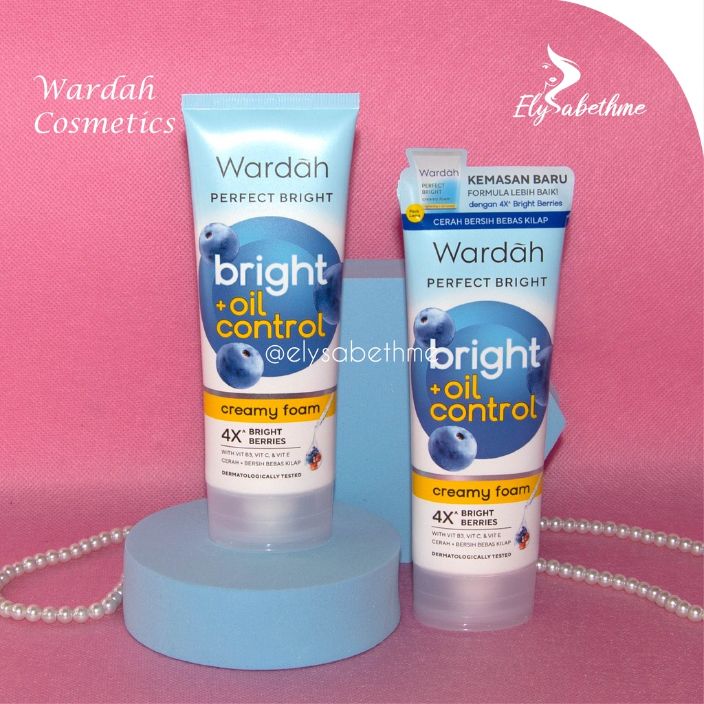 ✿ELYSABETHME✿ 🅆 🄰 🅁 🄳 🄰 🄷 wardah beauty PERFECT BRIGHT face wash sabun cuci muka facial washing  skincare halal