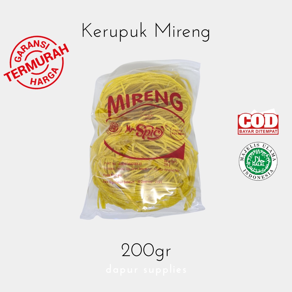 Kerupuk Mireng / Flower-shaped Tapioca Cracker – Mr Spicy 200g