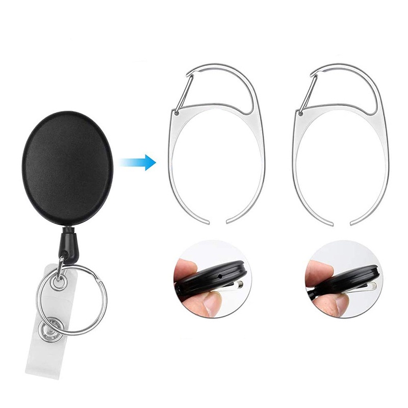 Pemegang Kartu untuk Kartu Bank Lanyard PU ID Pemegang Lencana Perawat Aksesoris Lencana Ditarik Gantungan Kunci Perlengkapan Kantor ID Card