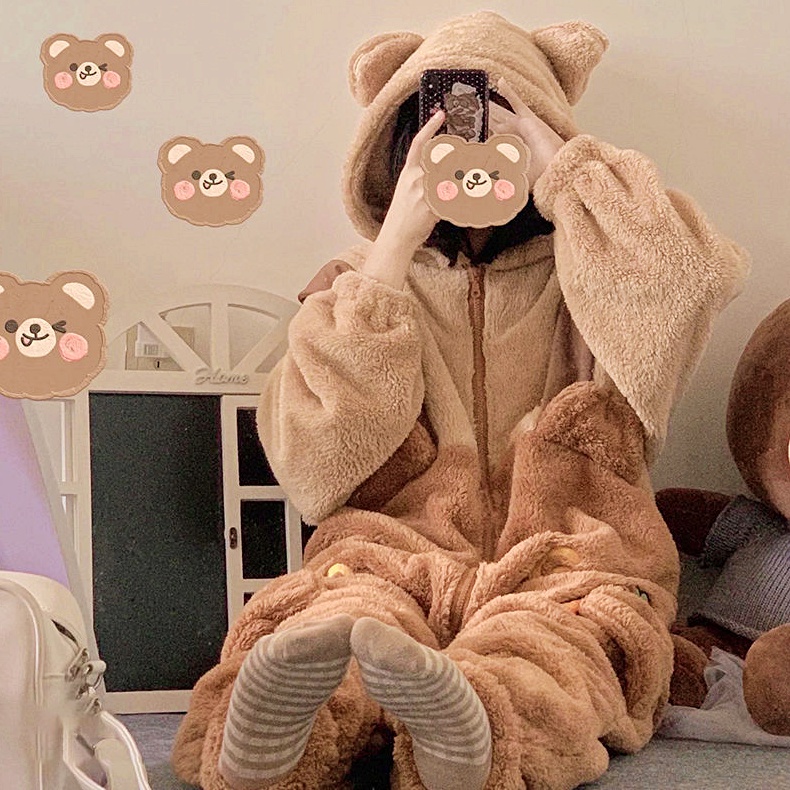 CARROT BEAR BAJU TIDUR KOSTUM DASTER PIYAMA ONESIE KIGURUMI