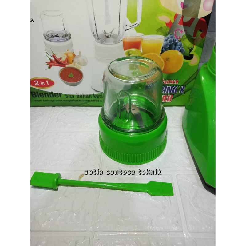 Blender YAMAKAWA Glass Jar T9GN 2 in 1 Grinder 6 Mata pisau