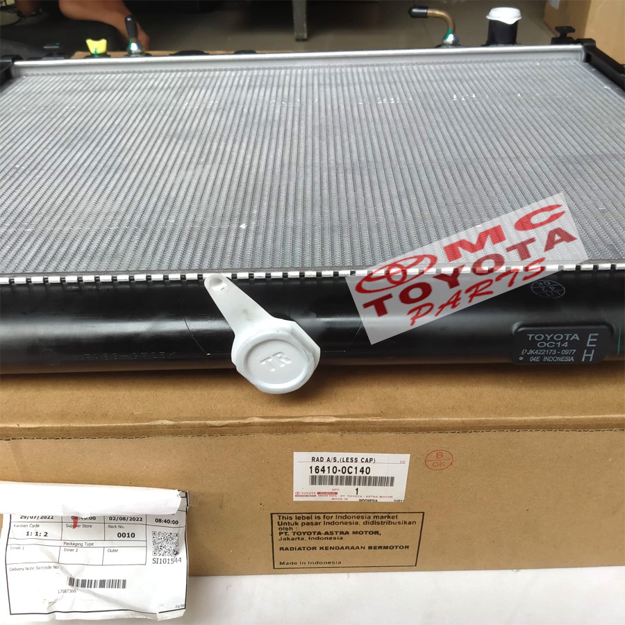 Radiator Assy Kijang Innova Fortuner Bensin Matic 16410-0C140