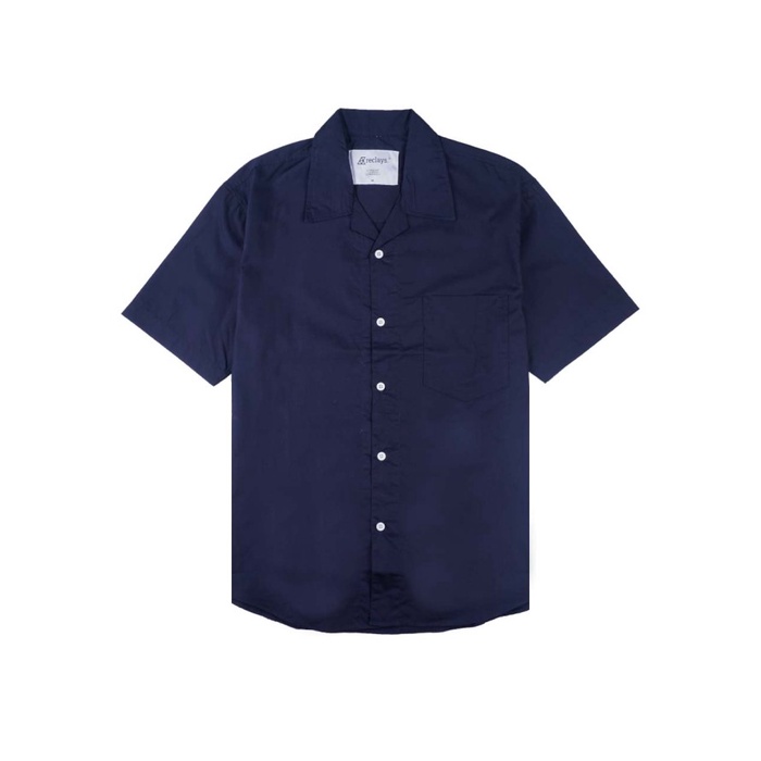 KEMEJA PRIA Reclays Kemeja Pria Shirt HEARD Biru Navy | Navy - M KEREN POLOS PREMIUM MURAH MOTIF TER