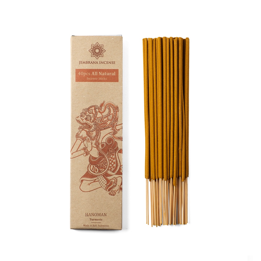 Jembrana Incense - Dupa Bakar Stik Alami Tanpa Parfum khas Bali, Asli Aroma Gaharu / Herbal / Menyan