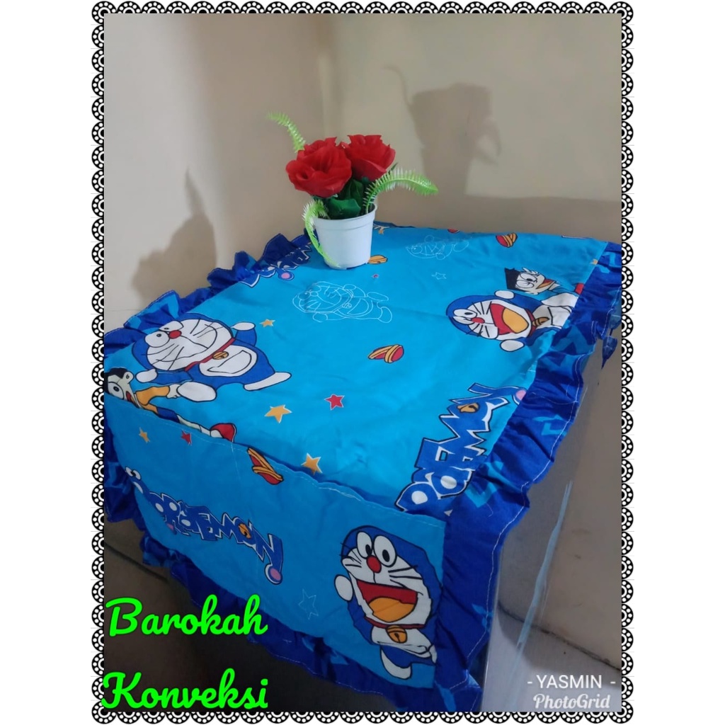 PROMO DISKON ....!!! SET SARUNG KULKAS + GALON KAI MOTIF KARAKTER DORAEMON