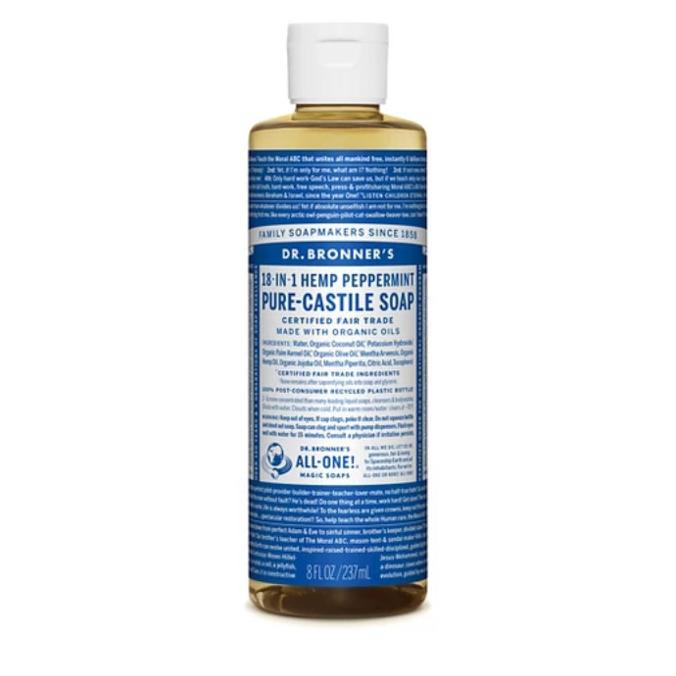 Dr Bronner Peppermint Castile Liquid Soap 237ml