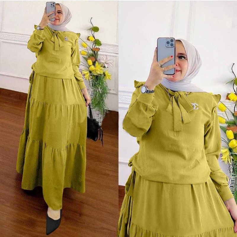 GOOD QUALITY BAHAN CRINGKEL AIR FLOW SET ROK ATASAN BUSUI SELETING DEPAN BAGIAN LEHER VARIASI TALI S