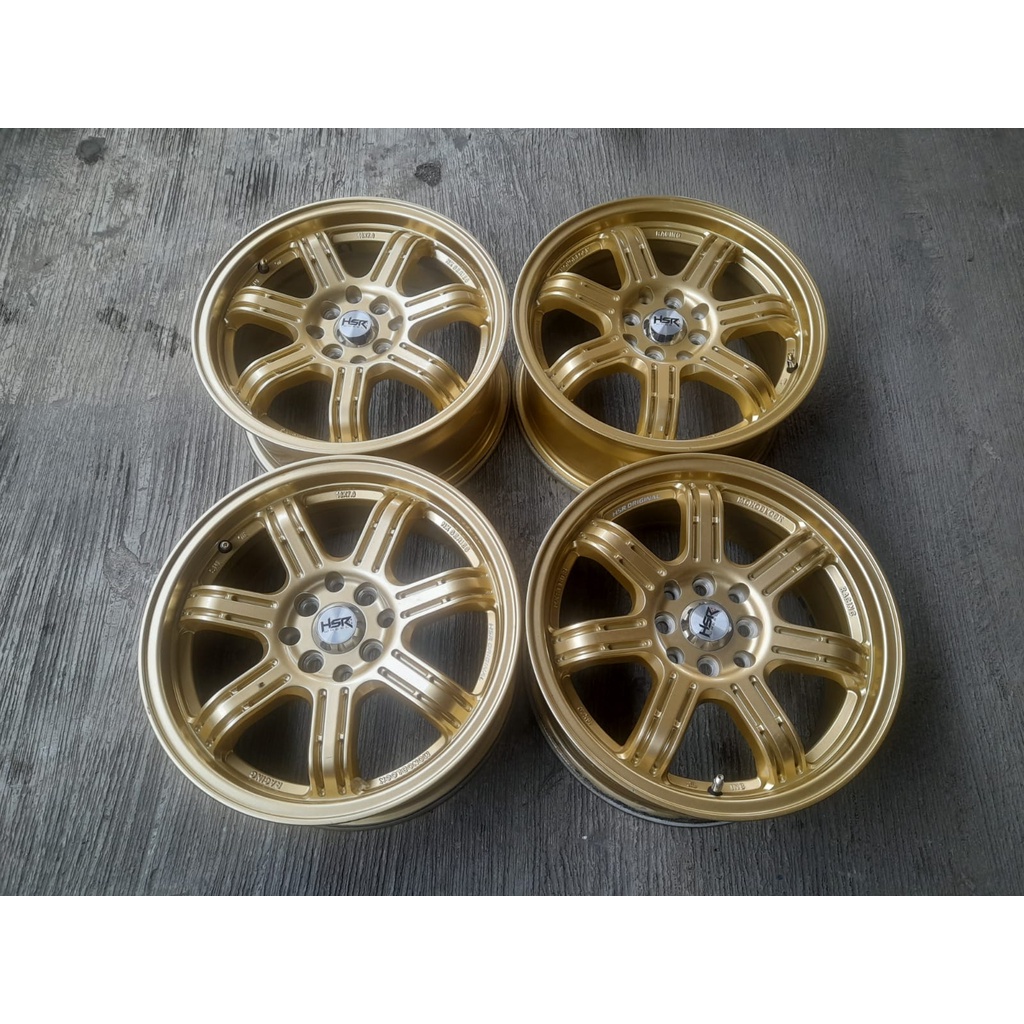 Velg Bekas Ring 16 Hsr Siak Pcd 4x100-4x114,3 Gold