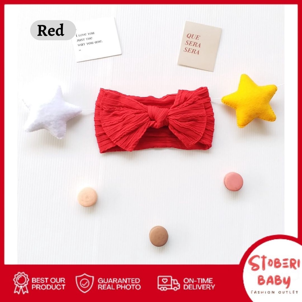 PUNCAK 3.3 stoberi baby - CUTE OEMJI Bandana Anak / Bando Anak / Bandana Bayi / Bando Bayi / Headband Anak