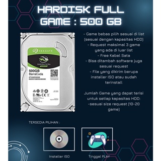 Harddisk FullGame PC | Game PC | INSTALLER | PLUG & PLAY