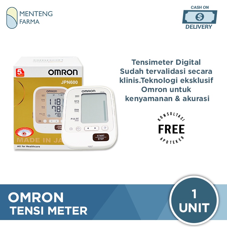 Omron Blood Pressure Monitor JPN-600 - Alat Pengukur Tekanan Darah