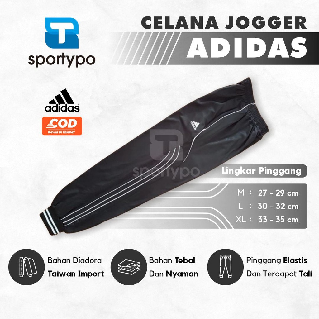 Grosir Celana Joger Panjang Pria Wanita Jogger Olahraga Saku Resleting Bahan Lotto Taiwan Kain Impor