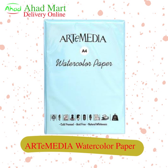 

Trendi Artemedia Water Color Paper A4 200Gsm 12 Sheets Bagus