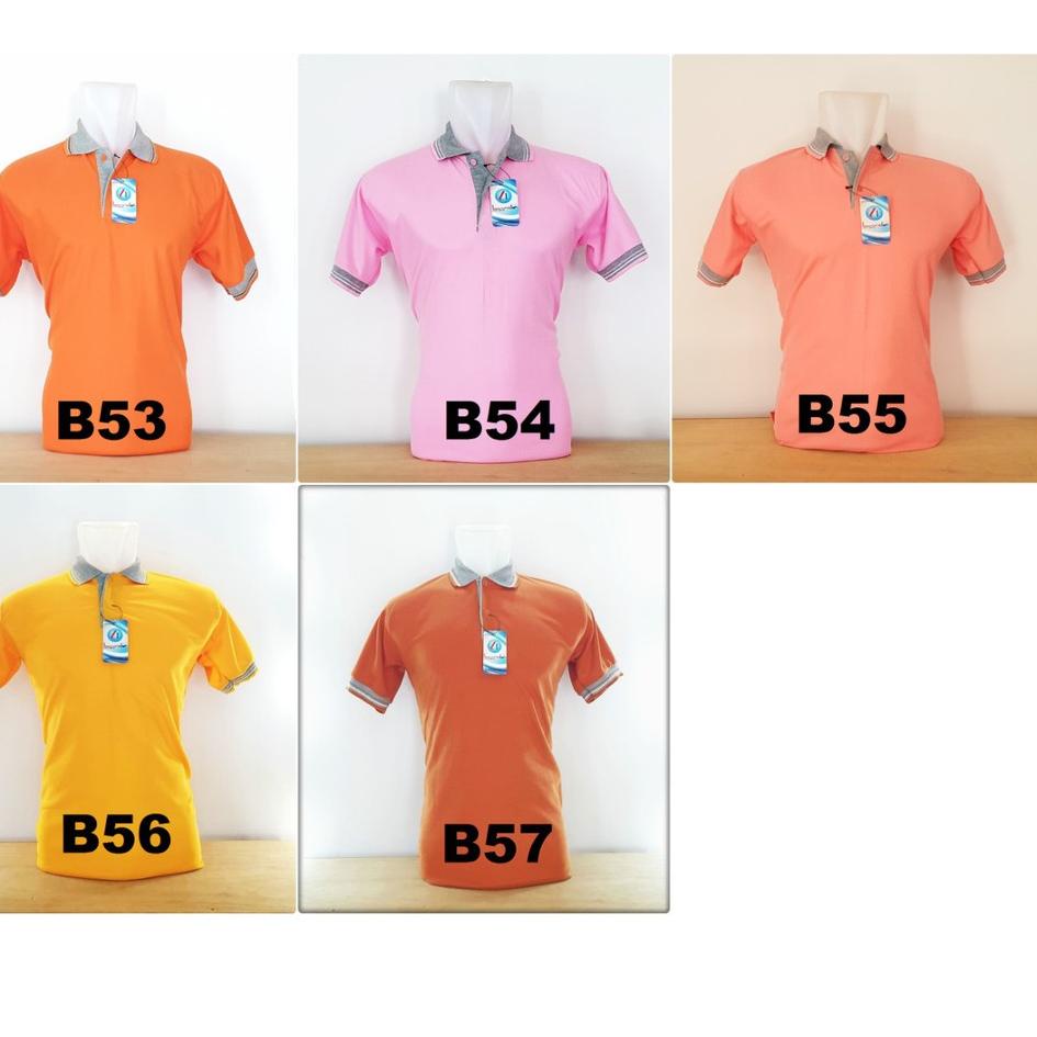 Kaos Polo Biru Telor Asin Polos / Kaos Kerah / Poloshirt / Polo Shirt Pendek • RGT.22Oc22o