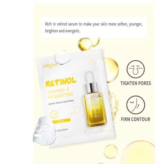 (READY &amp; ORI) GIRLPAL RETINOL SERUM FACIAL MASK