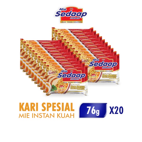 

SALE Sedaap Mie Instan Kari Kental Spesial 75 gr x 20 pcs