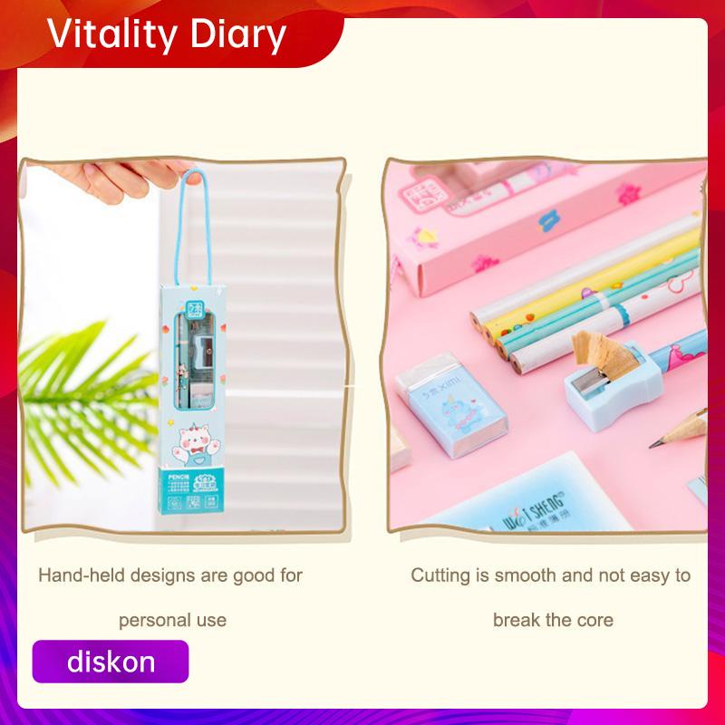 

【COD❤️】Alat Tulis Portabel Set Penghapus Pensil Kotak Hadiah Siswa Ulang Tahun TK Hadiah Kreatif VDY