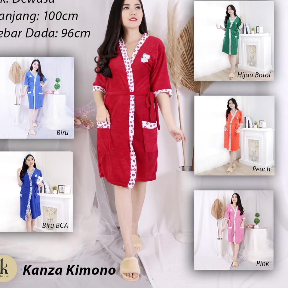 Best Deal--Kimono Handuk Dewasa L/Jubah Mandi/Kimono Murah Lembut/Handuk Mandi Kimono