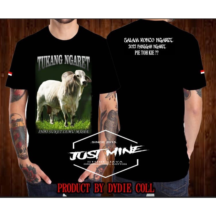 Kaos Sapi Tukang Ngarit Kwalitas Distro