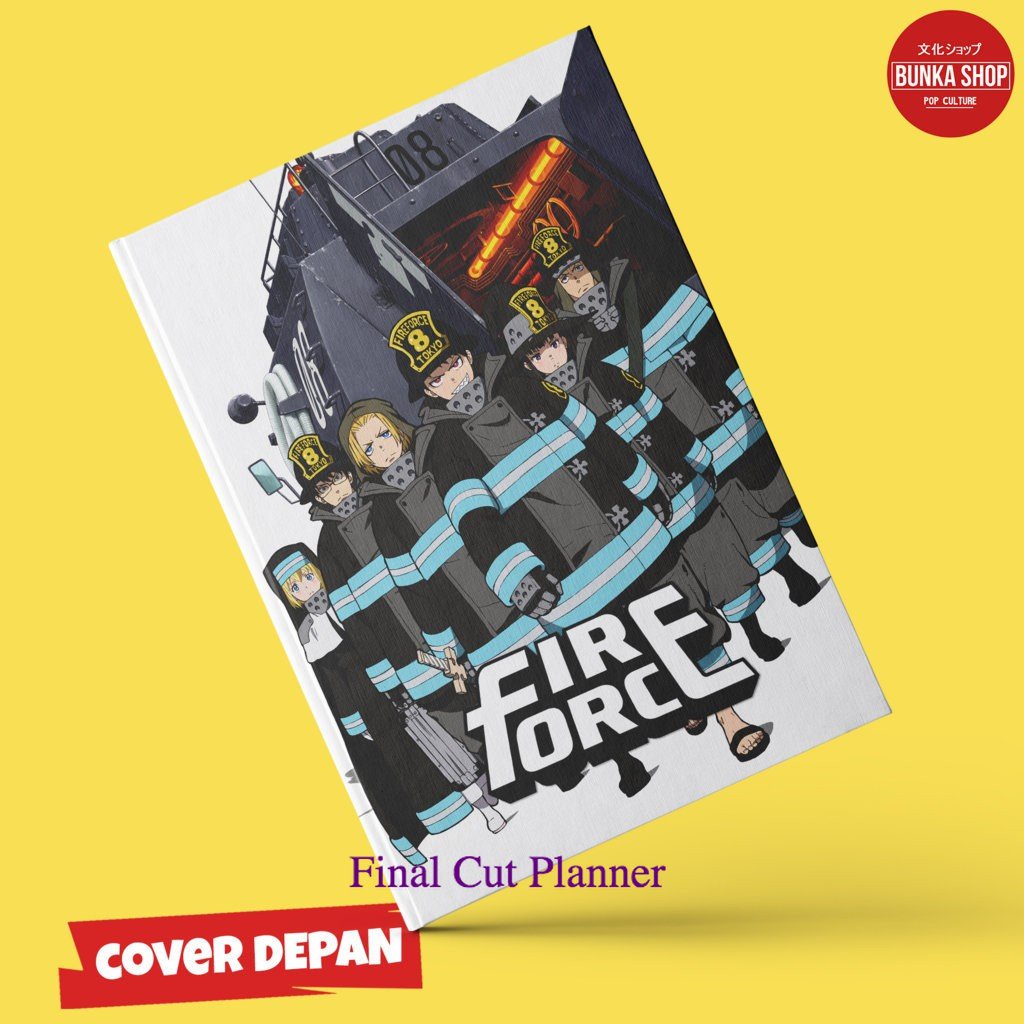 

Note Book Film Anime Fire Force B Hardcover A5 Buku Tulis Catatan Murah .