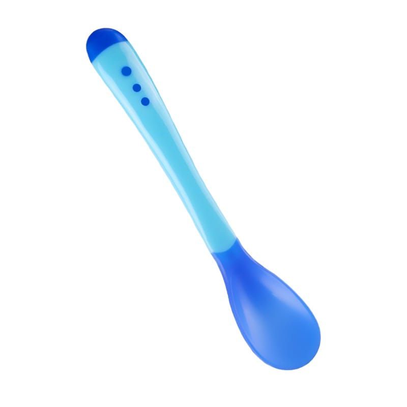SENDOK MAKAN BAYI SILICON / SENDOK MAKAN BAYI SENSOR SUHU PANAS / SENDOK MPASI SENSOR SUHU BPA FREE