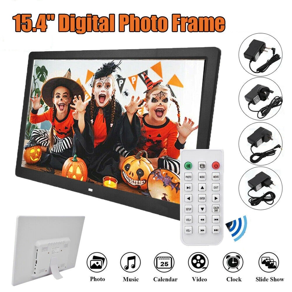 Digital Foto Frame LED 15.4 inch HD 1080P MP3 MP4 Video Player