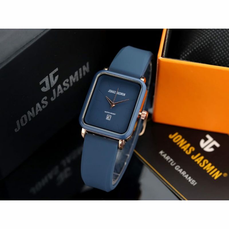 Jam Tangan Jonas Jasmin Rubber Fashion Pria Wanita Analog Kasual