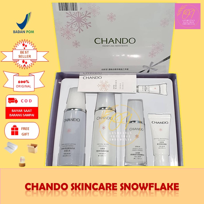 (ORIGINAL 100%) Skincare Chando Snowflake Moist White Experience Pack Paket Perawatan Pencerah Pemut