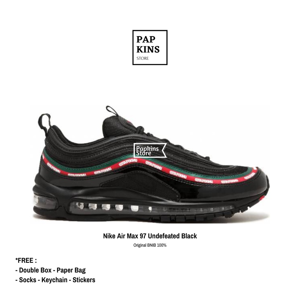 Sepatu Nike Air Max 97 X Undefeated Black Original BNIB