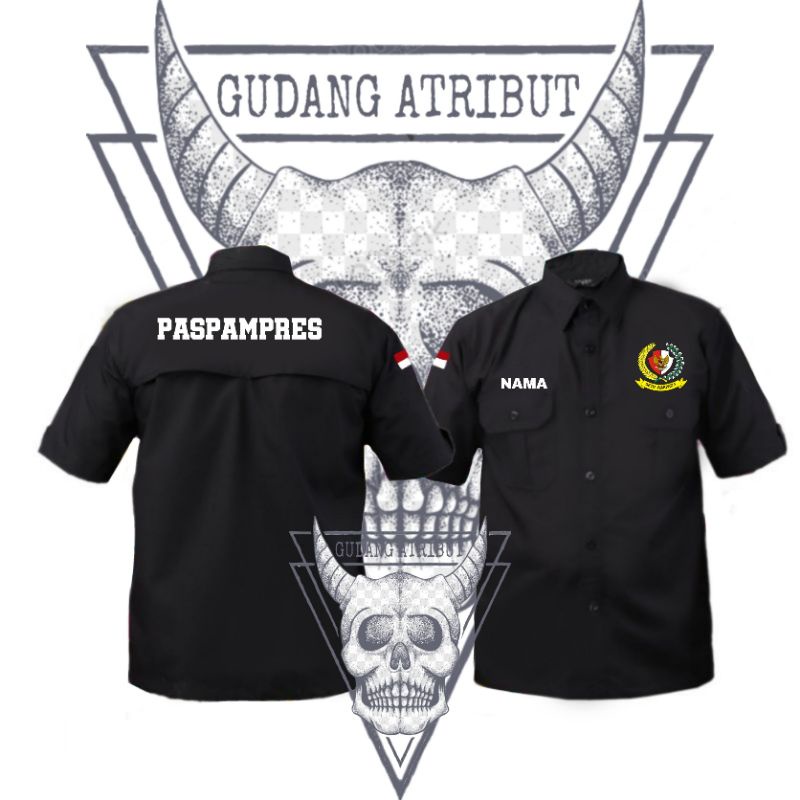 KEMEJA.TACTICAL.LENGAN.PENDEK.PASPAMPRES.
