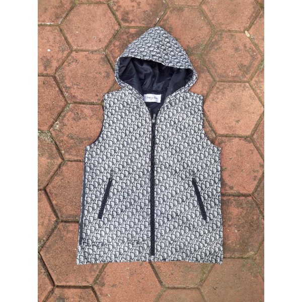 vest hoodie christian dior monogram