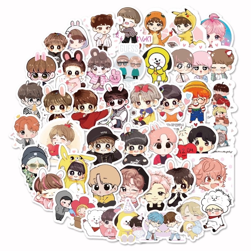 

21 pcs / Stiker BT21 Anti Air