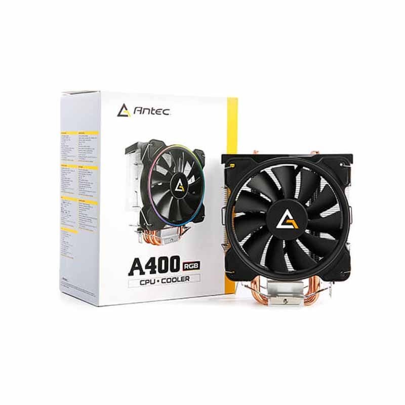 Antec A400 RGB - 120mm 256COLOR RGB - 4 Pure Copper Heatpipe