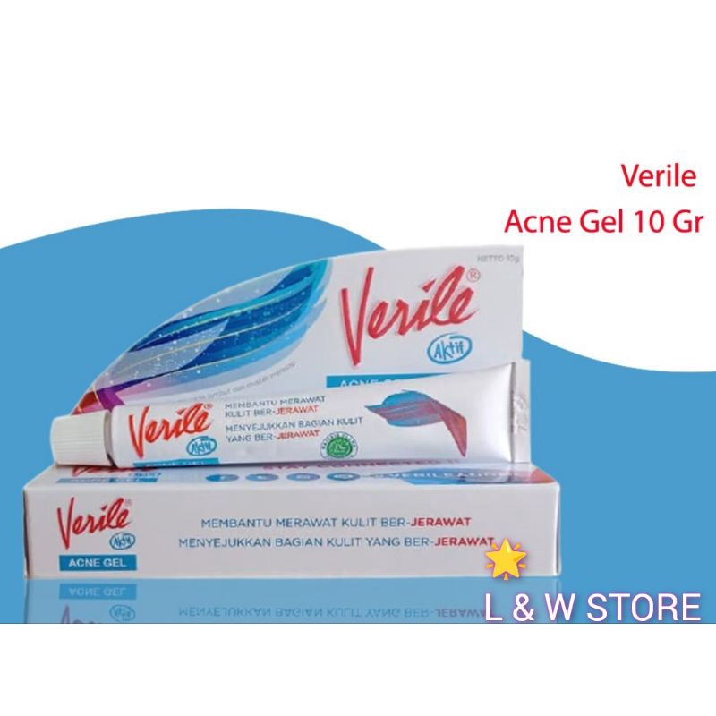 Verile Acne Gel 10gr- Acne Gel Wajah Jerawat