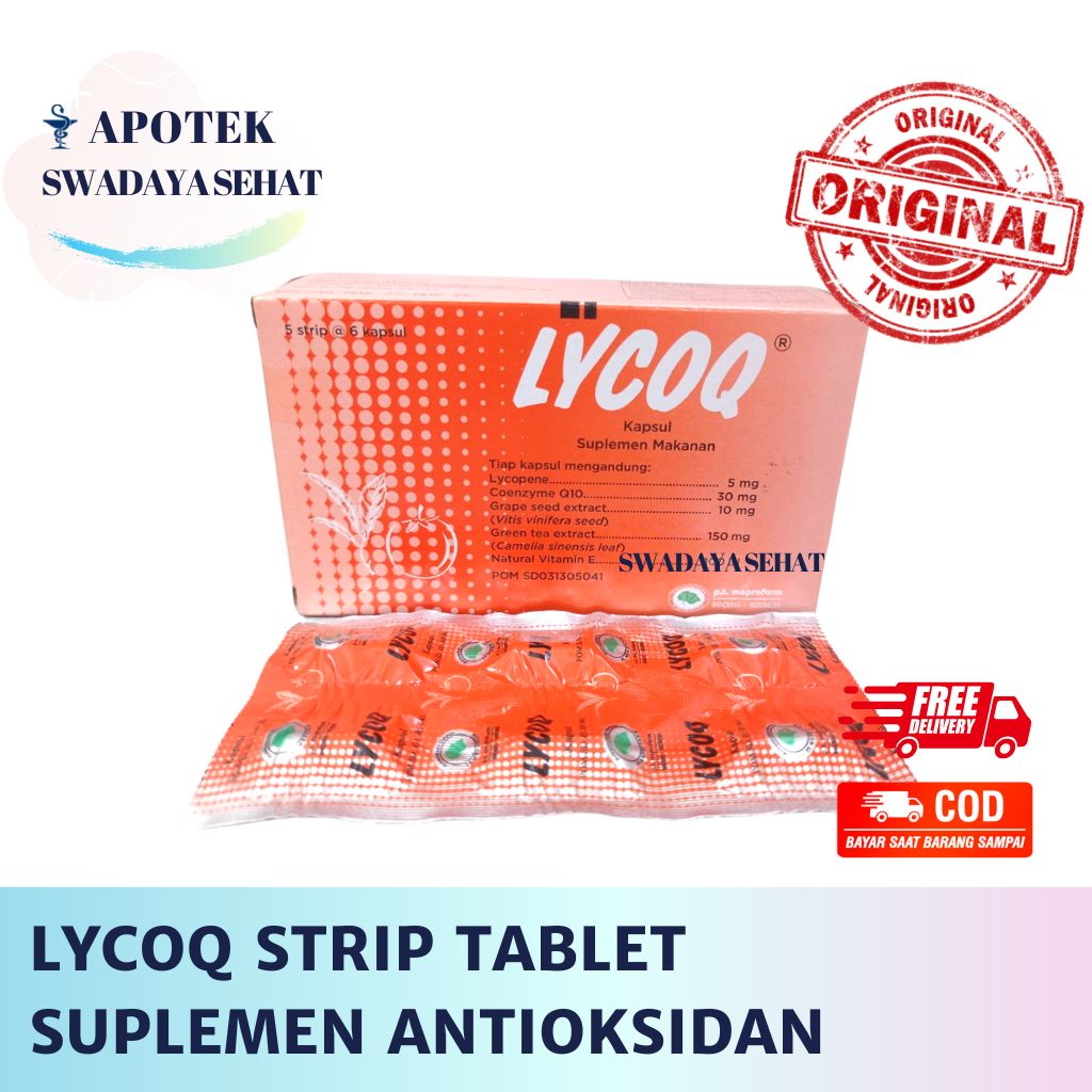 LYCOQ Strip Kapsul - Suplemen Multivitamin Antioksidan