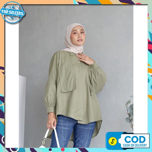 Kemeja Wanita Blus Blouse Kerja Terbaru 2022 2023 Murah Kameja Korean Style  Ootd Cewek Remaja Perem