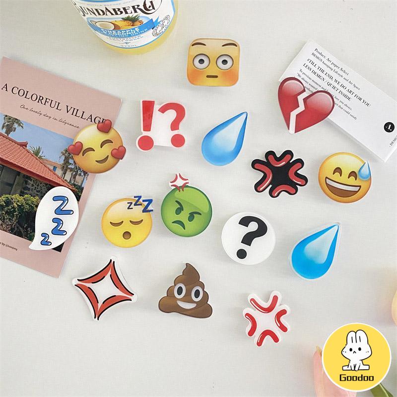 Klip Rambut Tetes Air Emoji Marah Emoji Keringat Akrilik Klip Keringat Diam Keringat Jatuhkan Klip Rambut Klip Samping -Doo