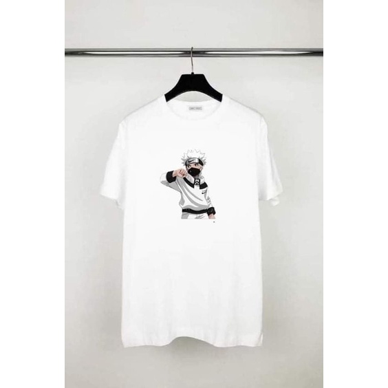 kaos distro naruto graphic keren katun tshirt simple anime naruto lengan pendek