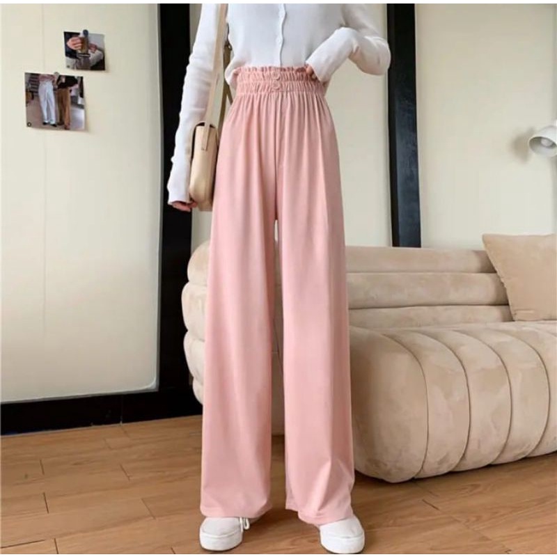 CELANA YANG GA BIKIN BEGAH  | VIORA KULOT HIGHWAIST AIRFLOW KANCING 2 HITS OOTD ORIGINAL FASHION WANITA TERMURAH