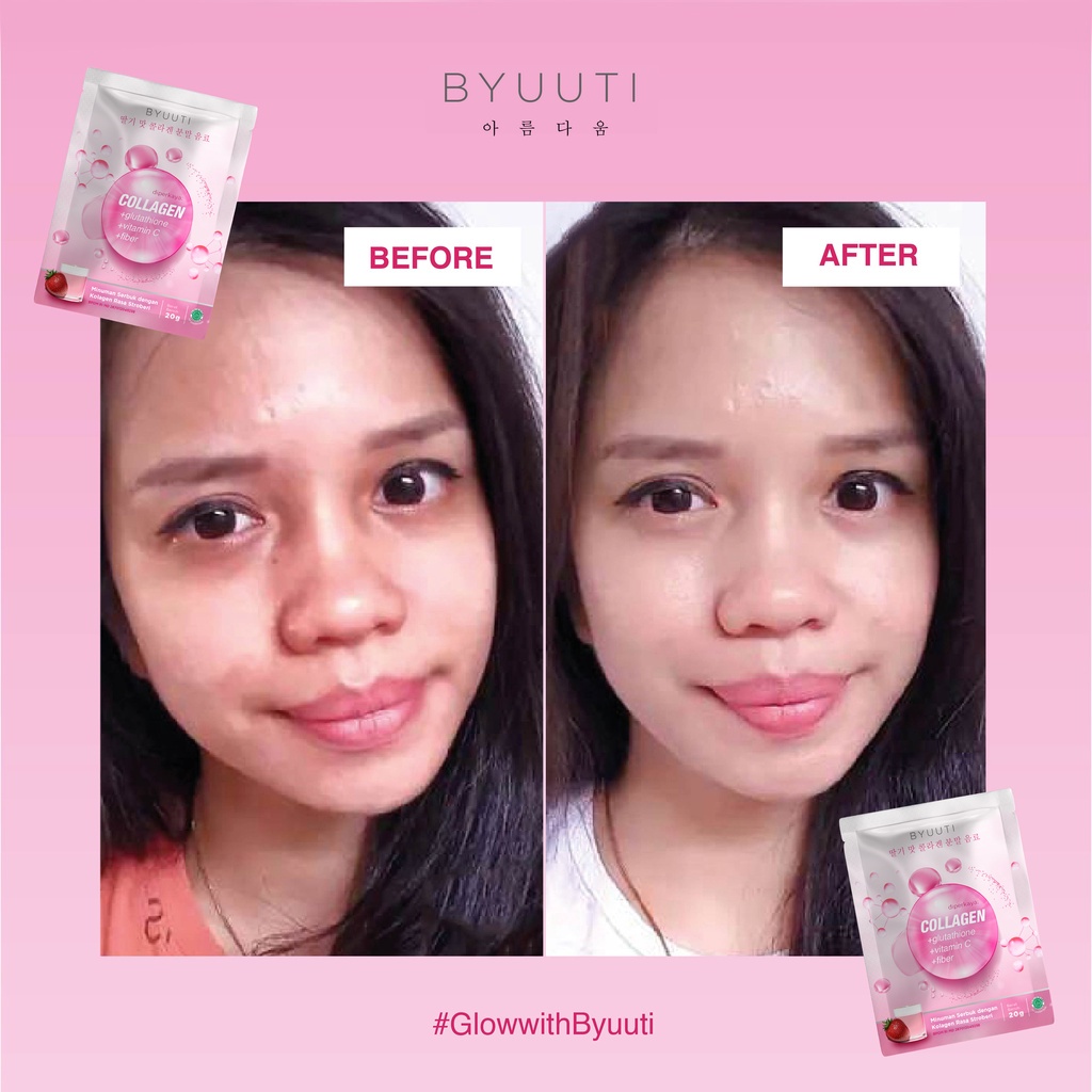 Minuman Kolagen Pemutih Badan Cepat | BYUUTI  KEAUTY / K-EAUTY Premium Collagen Drink SACHET | Colagen Beauty Drink | noeRA | ELD COLLAGEN